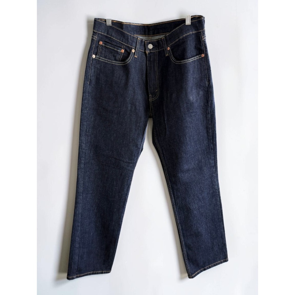 Levis 514 Straight Fit Jeans Mens 34x30 Dark Wash Indigo Denim Pants